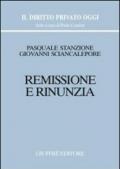 Remissione e rinunzia