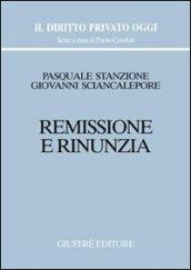 Remissione e rinunzia