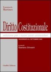 Diritto costituzionale. Aggiornato a settembre 2003