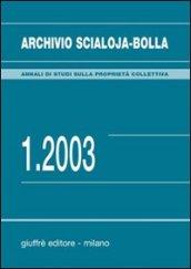 Archivio Scialoja-Bolla (2003). 1.