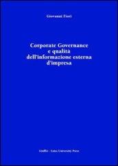 Corporate Governance e qualità dell'informazione esterna d'impresa