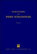 Studi in onore di Piero Schlesinger