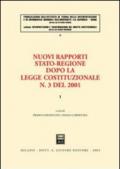 Nuovi rapporti Stato-Regione dopo la legge costituzionale n. 3 del 2001. 1.