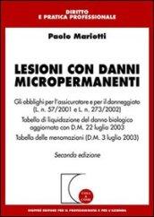 Lesioni con danni micropermanenti