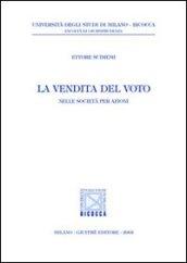 La vendita del voto. Nelle società per azioni