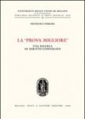 La «prova migliore». Una ricerca di diritto comparato