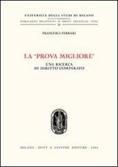 La «prova migliore». Una ricerca di diritto comparato