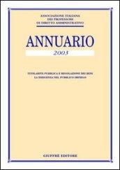 Associazione italiana dei professori di diritto amministrativo 2003