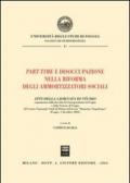 Part-time e disoccupazione nella riforma degli ammortizzatori sociali. Atti della Giornata di studio (Foggia, 5 dicembre 2003)