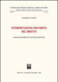Interpretazione discorsiva del diritto. Saggio di diritto costituzionale