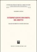 Interpretazione discorsiva del diritto. Saggio di diritto costituzionale