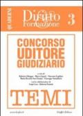 Concorso uditore giudiziario. 3.Temi