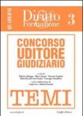 Concorso uditore giudiziario. 3.Temi