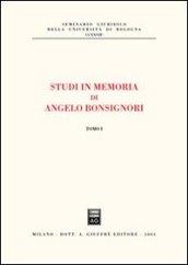 Studi in memoria di Angelo Bonsignori