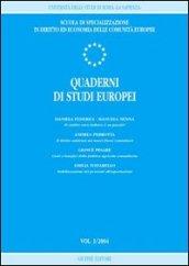 Quaderni di studi europei (2004). 1.