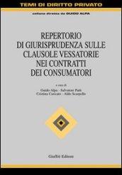 Repertorio di giurisprudenza sulle clausole vessatorie nei contratti dei consumatori