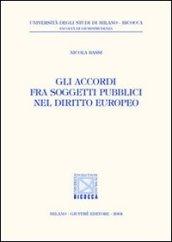 Gli accordi fra soggetti pubblici nel diritto europeo