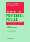 Percorsi di procedura penale. 3.Il sistema vigente tra tutela dell'individuo e nuove istanze di difesa sociale