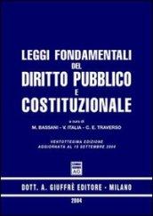 Leggi fondamentali del diritto pubblico e costituzionale. Aggiornamento al 15 settembre 2004