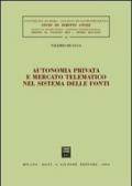 Autonomia privata e mercato telematico nel sistema delle fonti