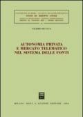 Autonomia privata e mercato telematico nel sistema delle fonti