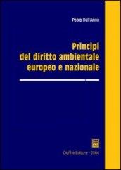 Principi del diritto ambientale europeo e nazionale