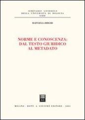 Norme e conoscenza: dal testo giuridico al metadato