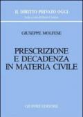 Prescrizione e decadenza in materia civile