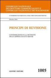 Principi di revisione. Documento 1005. Considerazioni sulla revisione delle imprese ed enti minori