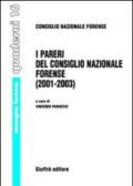 I pareri del Consiglio nazionale forense (2001-2003)