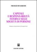 Capitale e responsabilità interna nelle società di persone