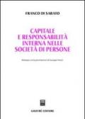 Capitale e responsabilità interna nelle società di persone