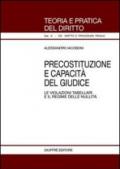 Precostituzione e capacità del giudice. Le violazioni tabellari e il regime delle nullità