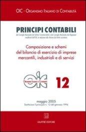 Principi contabili. 12: Composizione e schemi del bilancio di esercizio di imprese mercantili, industriali e di servizi