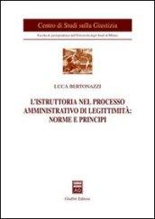 L'istruttoria nel processo amministrativo di legittimità: norme e principi