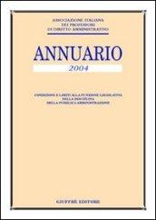 Annuario dell'Associazione italiana dei professori di diritto amministrativo 2004