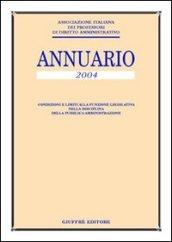 Annuario dell'Associazione italiana dei professori di diritto amministrativo 2004