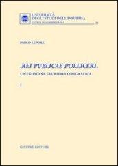 «Rei publicae polliceri». Un'indagine giuridico-epigrafica