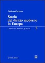 Storia del diritto moderno in Europa: 2