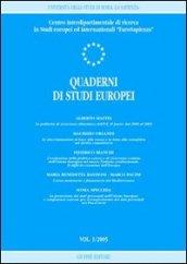 Quaderni di studi europei (2005). 1.
