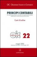 Principi contabili. 22: Conti d'ordine