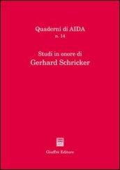 Studi in onore di Gerhard Schricker