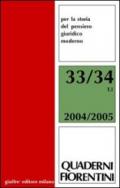 Quaderni fiorentini per la storia del pensiero giuridico moderno vol. 33-34: L'Europa e gli «altri». Il diritto coloniale fra Otto e Novecento