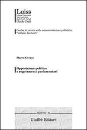 Opposizione politica e regolamenti parlamentari