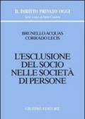 L'esclusione del socio nelle società di persone