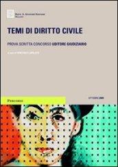 Temi di diritto civile. Prova scritta concorso uditore giudiziario