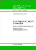 Contributi e crediti d'imposta. Aspetti civilistici, penali e tributari
