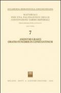 Anonymi graeci oratio funebris in Constantinum