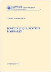 Scritti sugli statuti lombardi