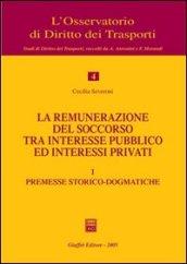 La remunerazione del soccorso tra interesse pubblico ed interessi privati. 1.Premesse storico-dogmatiche